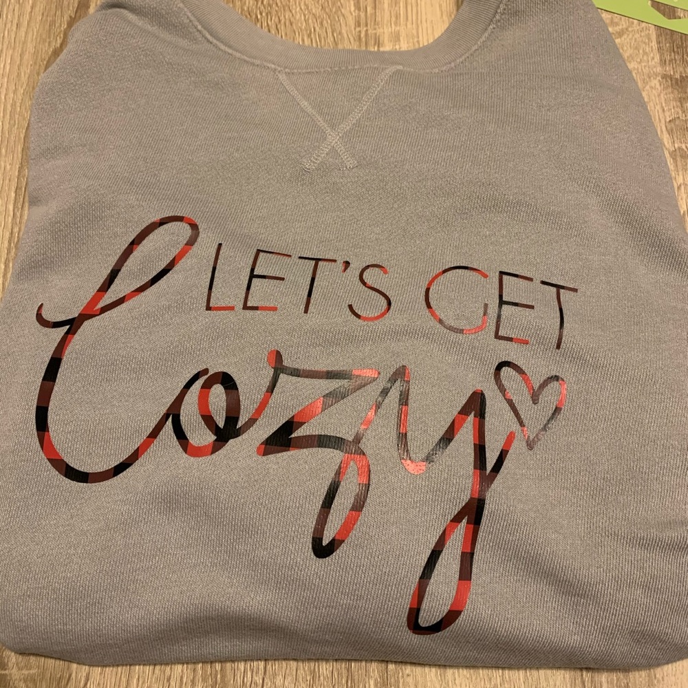 “Let’s Get Cozy” Crewneck Sweatshirt size s-xl